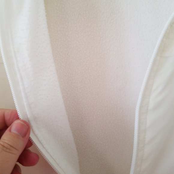 Aqua Sheen White fleece lined jacket - Picture 8 of 9